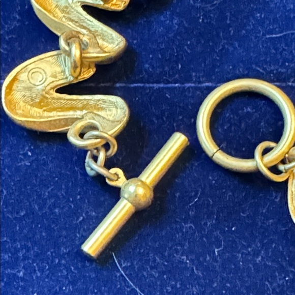 Anne Klien swirl scribble link Gold tone Necklace 🐈‍⬛ - Picture 6 of 6